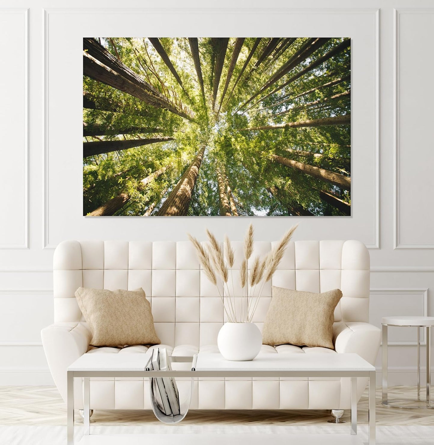 Nature Wall Art Prints - Ocean Forest Mountain Lake Canvas Landscapes - Small to Extra Large Living Room Bedroom Kitchen Bathroom Décor (Serenity in the Forest, 24L" x 36W")