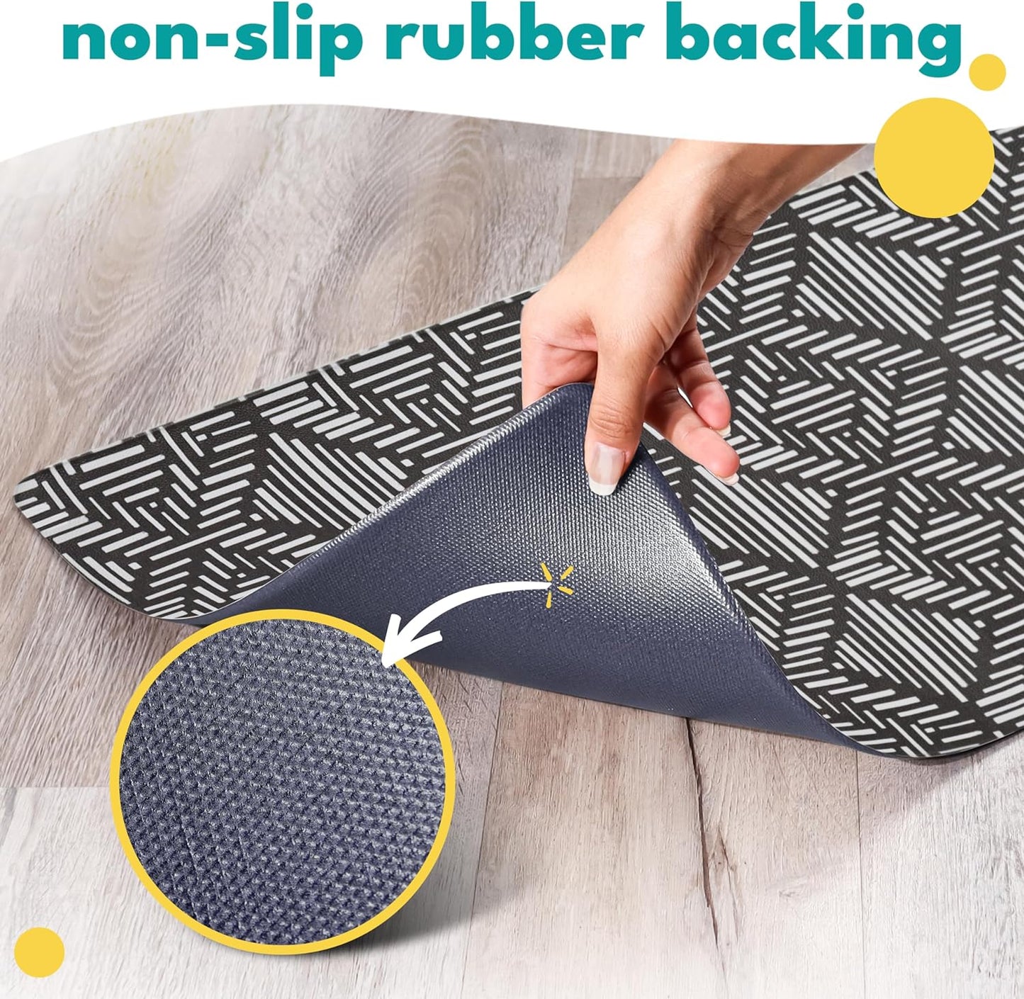 NALALAS Dog Mat for Food and Water, Cat Feeding Mat | Waterproof Dog Bowl Mat | Non-Slip Pet Food Mat for Floors | Pet Mats for Food and Water | Easy to Clean