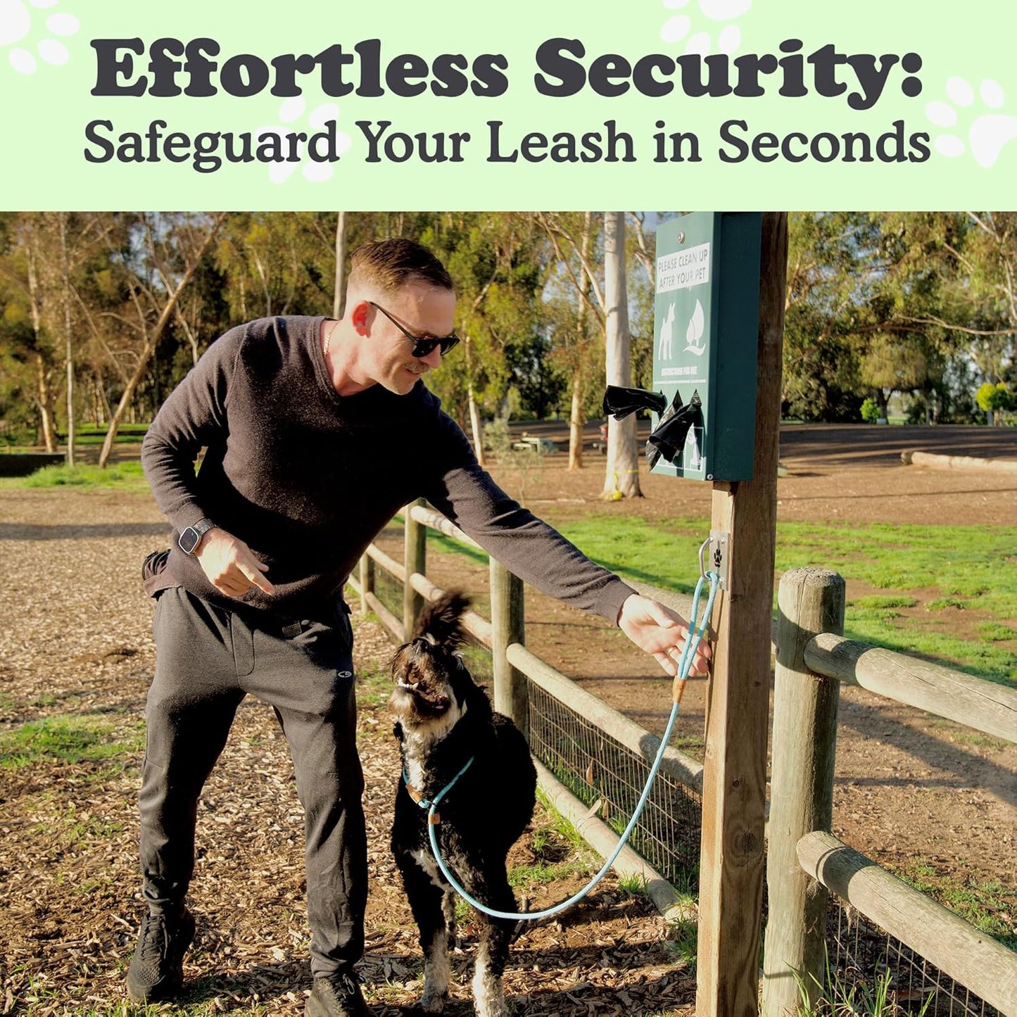 Canine Hitch- Secure Dog Leash Parking Mounted Indoor – Outdoor Wall Hook - Tie Out Stainless Steel Practical Lead Management for Home & Business, Ultimate Strength 6 Packs