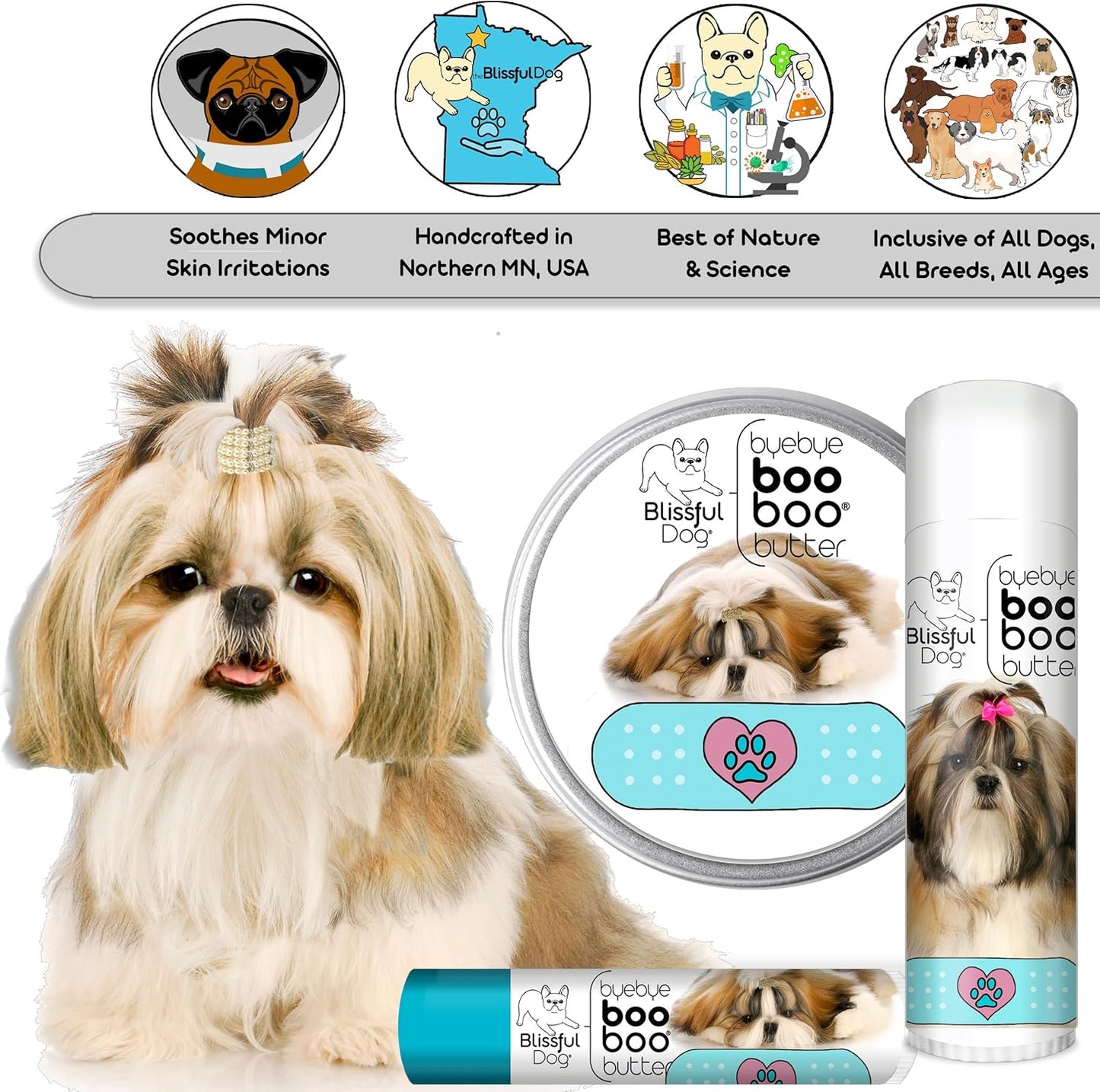 The Blissful Dog Shih Tzu Boo Butter, 8 oz